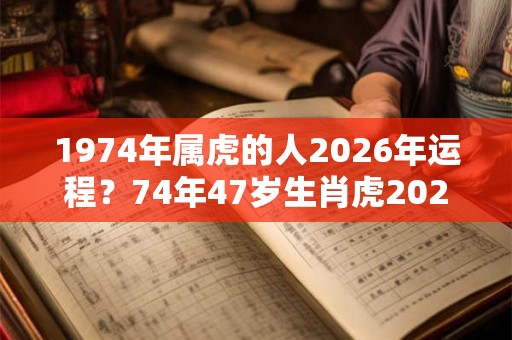 1974年属虎的人2026年运程？74年47岁生肖虎2026年运势