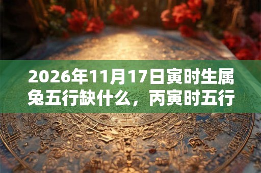 2026年11月17日寅时生属兔五行缺什么，丙寅时五行缺什么