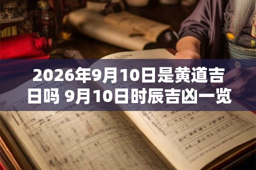 2026年9月10日是黄道吉日吗 9月10日时辰吉凶一览