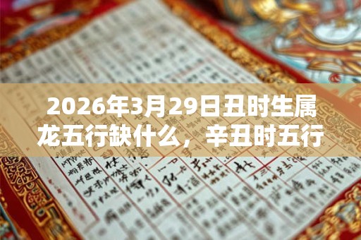 2026年3月29日丑时生属龙五行缺什么，辛丑时五行缺什么