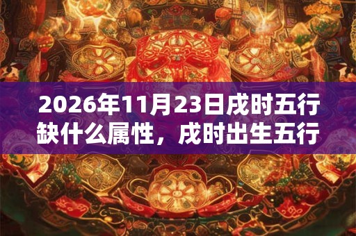 2026年11月23日戌时五行缺什么属性，戌时出生五行缺什么