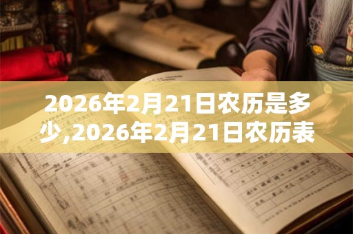 2026年2月21日农历是多少,2026年2月21日农历表