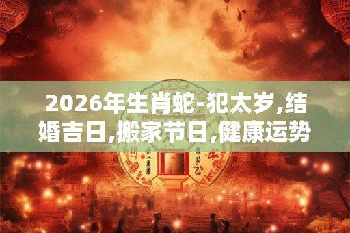 2026年生肖蛇-犯太岁,结婚吉日,搬家节日,健康运势,感情运势
