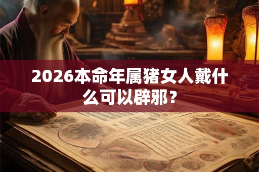 2026本命年属猪女人戴什么可以辟邪？