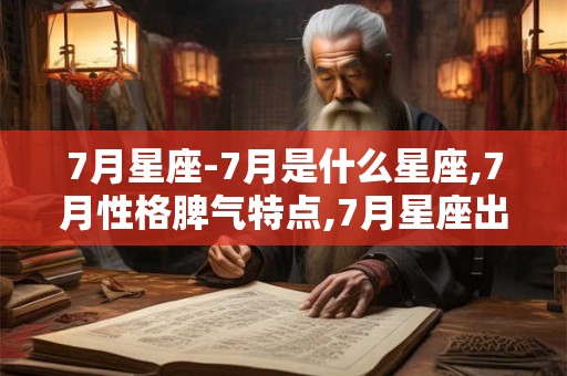7月星座-7月是什么星座,7月性格脾气特点,7月星座出生运势