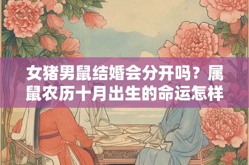 女猪男鼠结婚会分开吗？属鼠农历十月出生的命运怎样？
