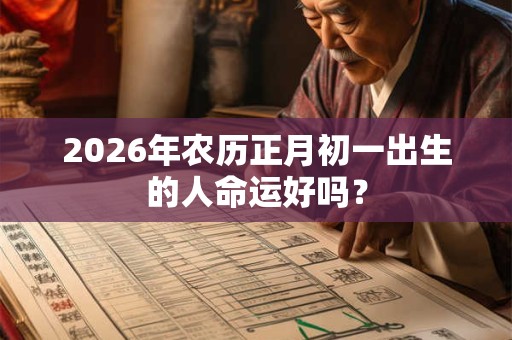 2026年农历正月初一出生的人命运好吗？