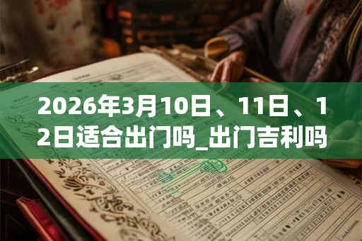 2026年3月10日、11日、12日适合出门吗_出门吉利吗