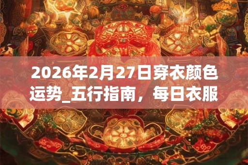 2026年2月27日穿衣颜色运势_五行指南，每日衣服颜色幸运色