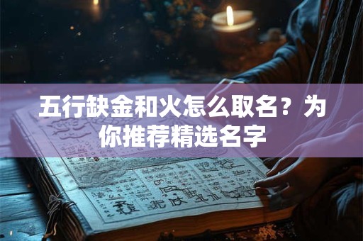五行缺金和火怎么取名？为你推荐精选名字