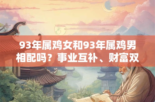 93年属鸡女和93年属鸡男相配吗？事业互补、财富双收、思路一致…