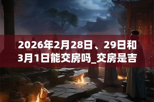 2026年2月28日、29日和3月1日能交房吗_交房是吉日吗