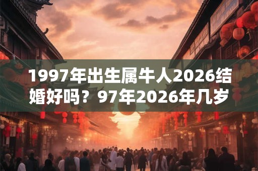 1997年出生属牛人2026结婚好吗？97年2026年几岁？