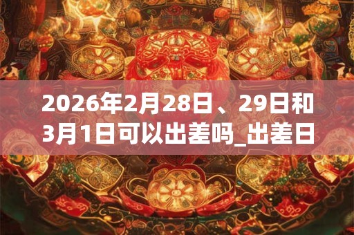 2026年2月28日、29日和3月1日可以出差吗_出差日子好吗