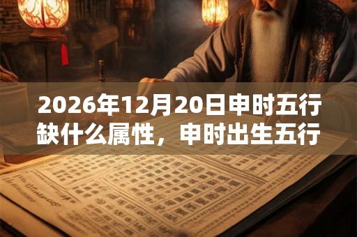 2026年12月20日申时五行缺什么属性，申时出生五行缺什么