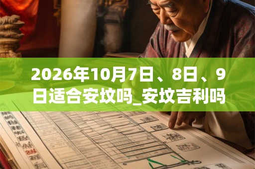 2026年10月7日、8日、9日适合安坟吗_安坟吉利吗