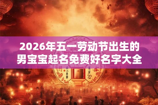 2026年五一劳动节出生的男宝宝起名免费好名字大全