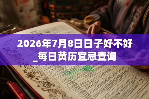 2026年7月8日日子好不好_每日黄历宜忌查询