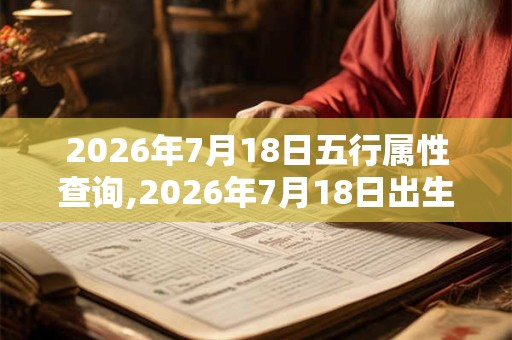 2026年7月18日五行属性查询,2026年7月18日出生五行属什么