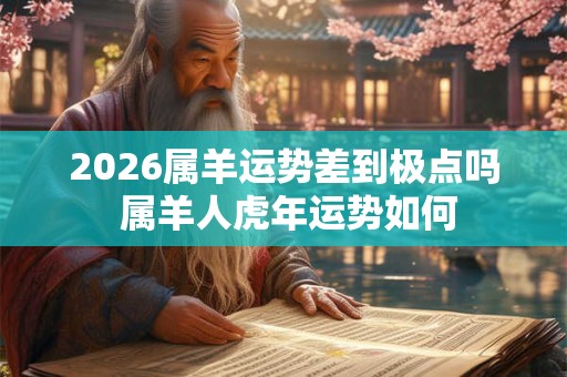 2026属羊运势差到极点吗 属羊人虎年运势如何