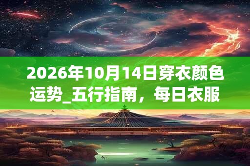 2026年10月14日穿衣颜色运势_五行指南,每日衣服颜色幸运色 2026年10月14日穿衣颜色运势_五行指南,每日衣服颜色幸运色