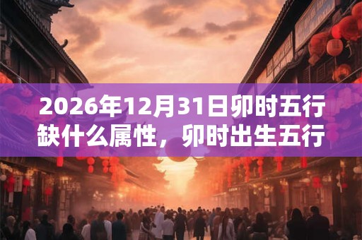2026年12月31日卯时五行缺什么属性，卯时出生五行缺什么