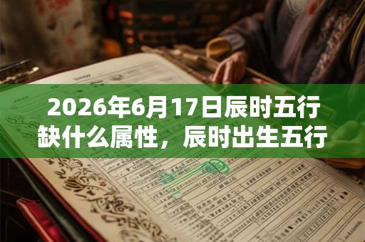 2026年6月17日辰时五行缺什么属性，辰时出生五行缺什么