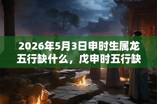 2026年5月3日申时生属龙五行缺什么，戊申时五行缺什么