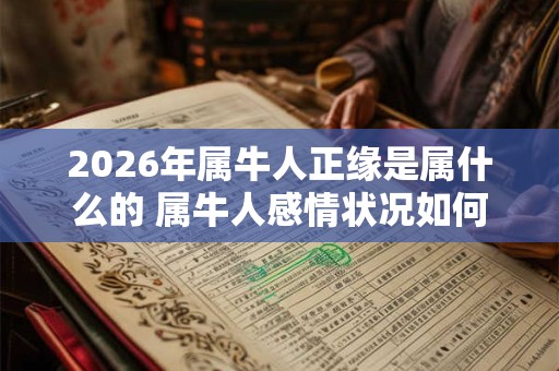 2026年属牛人正缘是属什么的 属牛人感情状况如何