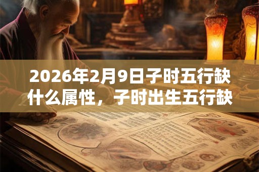 2026年2月9日子时五行缺什么属性，子时出生五行缺什么