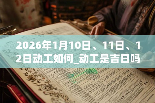 2026年1月10日、11日、12日动工如何_动工是吉日吗
