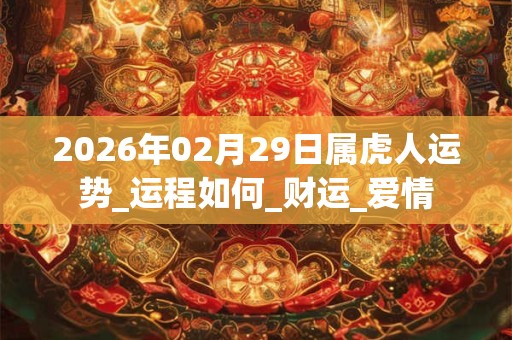 2026年02月29日属虎人运势_运程如何_财运_爱情