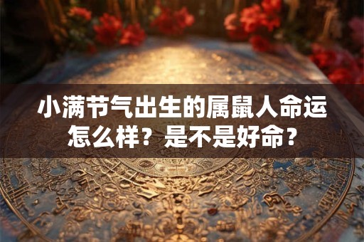 小满节气出生的属鼠人命运怎么样？是不是好命？
