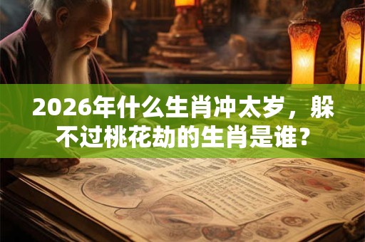 2026年什么生肖冲太岁，躲不过桃花劫的生肖是谁？