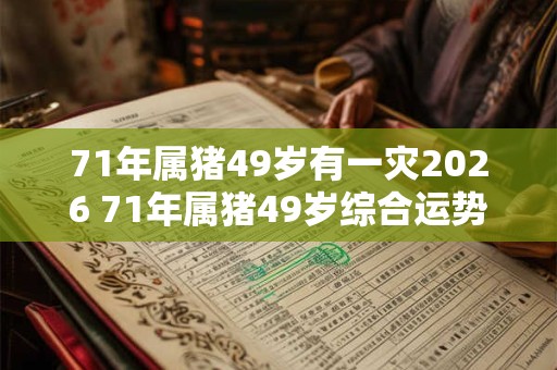 71年属猪49岁有一灾2026 71年属猪49岁综合运势