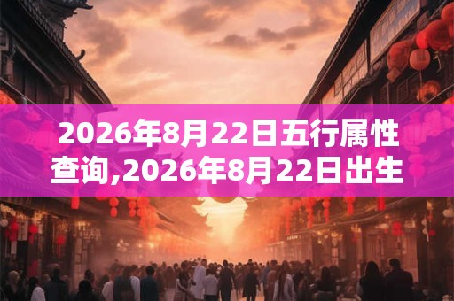 2026年8月22日五行属性查询,2026年8月22日出生五行属什么 2026年8月22日五行属性查询,2026年8月22日出生五行属什么