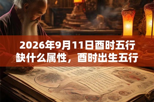 2026年9月11日酉时五行缺什么属性，酉时出生五行缺什么