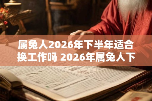 属兔人2026年下半年适合换工作吗 2026年属兔人下半年工作运势