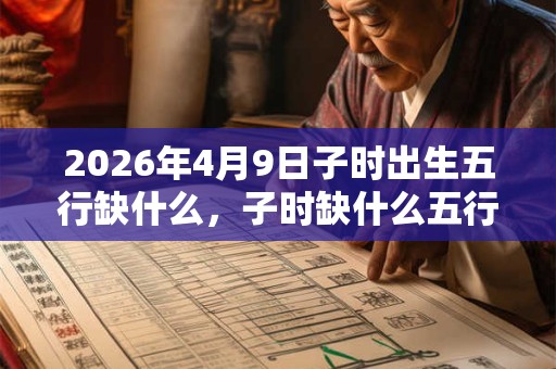 2026年4月9日子时出生五行缺什么，子时缺什么五行