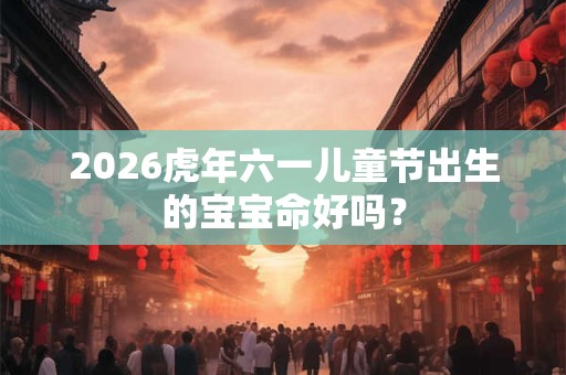 2026虎年六一儿童节出生的宝宝命好吗？