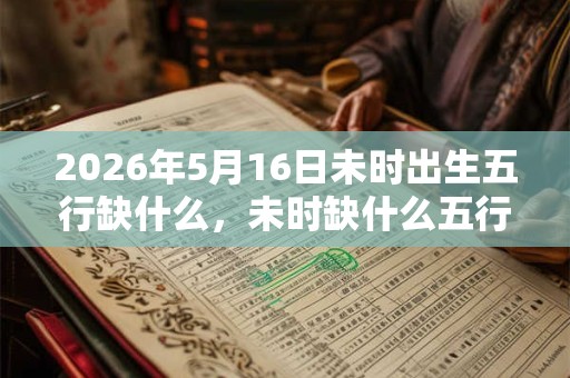 2026年5月16日未时出生五行缺什么，未时缺什么五行