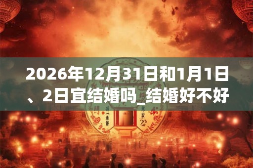 2026年12月31日和1月1日、2日宜结婚吗_结婚好不好