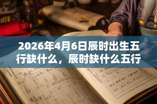 2026年4月6日辰时出生五行缺什么，辰时缺什么五行