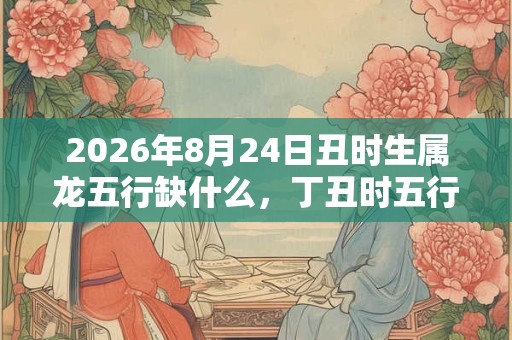 2026年8月24日丑时生属龙五行缺什么，丁丑时五行缺什么