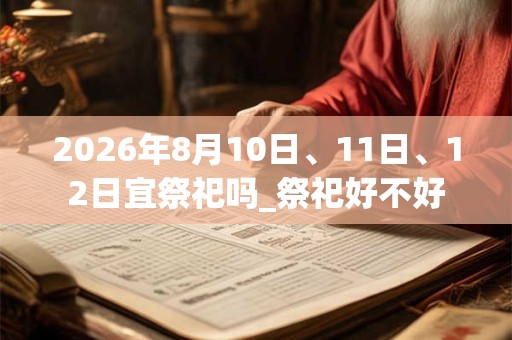 2026年8月10日、11日、12日宜祭祀吗_祭祀好不好