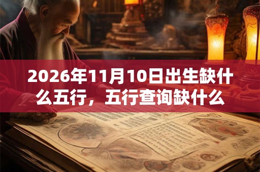 2026年11月10日出生缺什么五行，五行查询缺什么