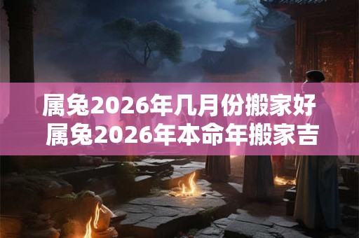 属兔2026年几月份搬家好 属兔2026年本命年搬家吉日
