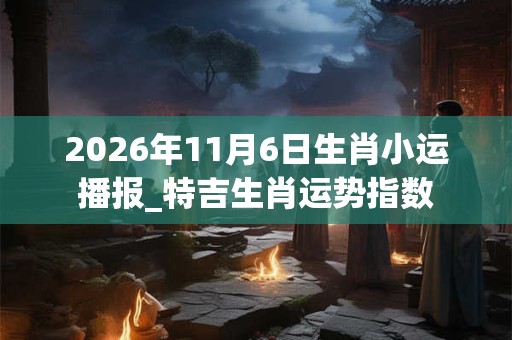 2026年11月6日生肖小运播报_特吉生肖运势指数