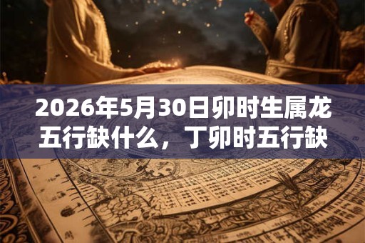 2026年5月30日卯时生属龙五行缺什么，丁卯时五行缺什么