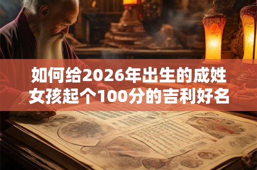 如何给2026年出生的成姓女孩起个100分的吉利好名？